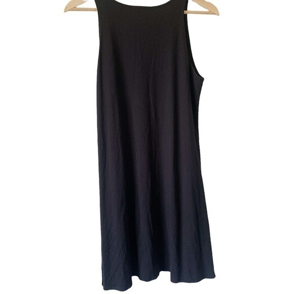 AVIVIT YIZHAR Black Casual Sleeveless Tunic Side Slits Size 1 (US 10-12) - Picture 4 of 11